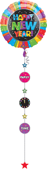 Balloon A Drop a line New Year 32X90in