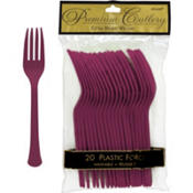 Tableware Burgundy Forks 24ct