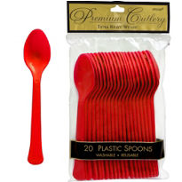 Tableware Red Cutlery Spoons 24ct
