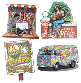 70’s Cutouts Decor 4ct