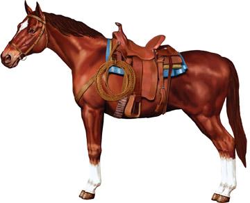 Barn Cutout Horse 38in
