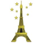 France Eiffle Tower Paris Cutout 70in &7 Stars