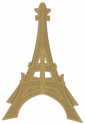 France Eiffel Tower Centerpiece 3D/Paris 12in