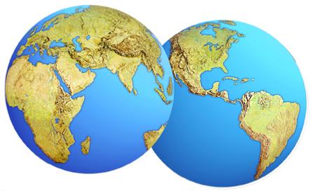 A Planet Earth Cutout 16 in