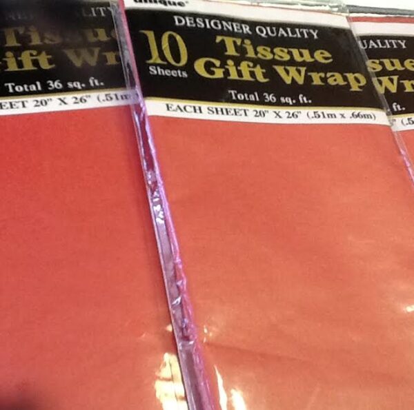 Gift Tissue Paper Red 10ct