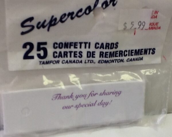 Favor Tags Lavender Writing 25ct
