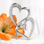 Cake Topper Double Heart Pick