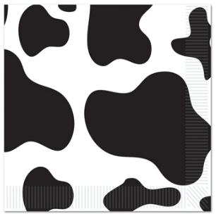 Barn Farm Cow Print Lunch Napkins