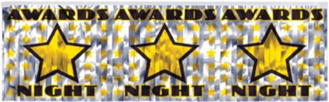 Award Night Fringed Banner