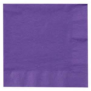 Tableware Purple Lunch Napkins 50ct