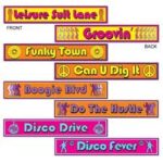 70’s Disco Street Signs Cutouts 4ct