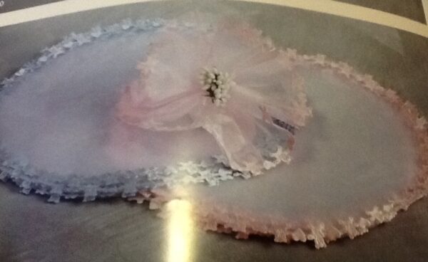 A Round Organza With Pink Bears