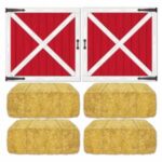 Barn Backdrop Door & Haybale Prop
