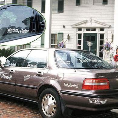 Wedding Car Decor Cling Wedding party