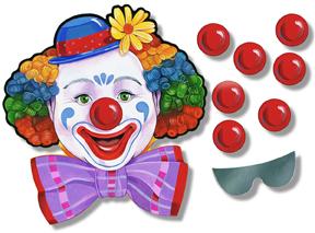 Game Pin The Nose On Clown