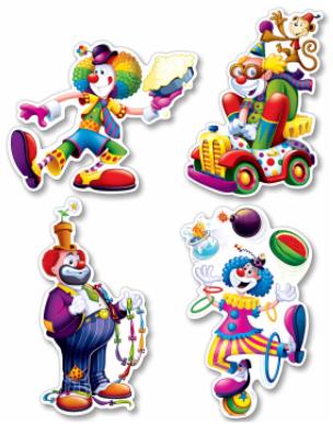 Circus Cutouts 4 ct