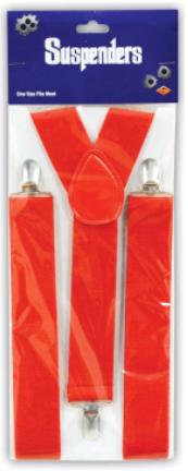 Suspenders Red