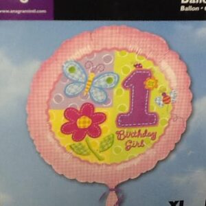 Birthday Balloon 1st  Birthday Hug & Stitches