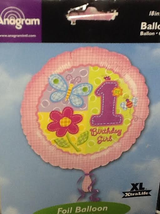 Birthday Balloon 1st Birthday Hug & Stitches