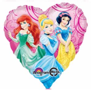 Balloon Princess Disney Heart Shape