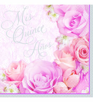15 Blossom Mis Quince Amos Napkins 36ct