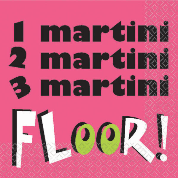 Tableware 1 martini Beverage Napkins