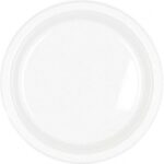 White Plates Plastic Large 20 ct