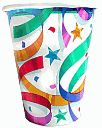 Tableware A Streamer Party Paper cups