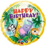 Balloon Birthday Animals Jungle