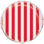 Balloon Red & White Stripes