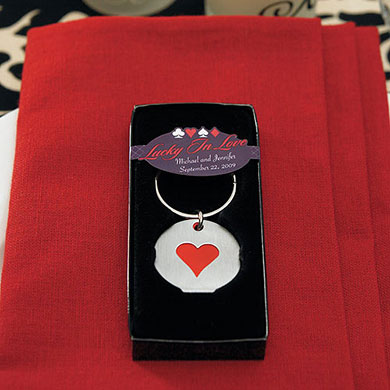 Keychain Card Suit Heart