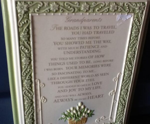 Gift Ceramic Plaque “Grandparents”