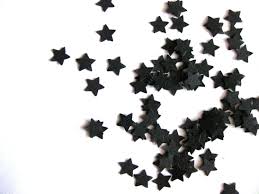 Decor Confetti Star Black