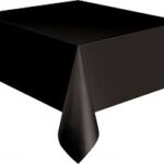 Tableware Black Plastic Table Cover