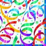 Tableware Party Streamers Lunch Napkins