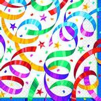 Tableware Party Streamers Lunch Napkins