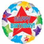 Balloon Birthday Stars 18in