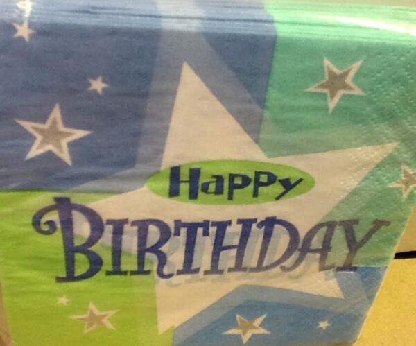 Birthday Shimmer Beverage Napkins
