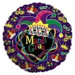 Balloon Mardi Gras Mylar