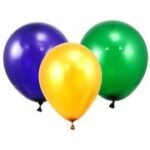 Balloon latex Green Purple Yellow