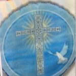 Balloon Cross with Dove Blue