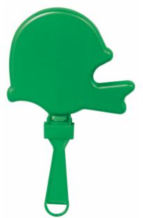 Football Clapper Green Helmet