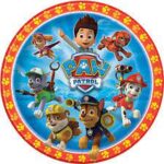 bday pawpatrol 9 in plates