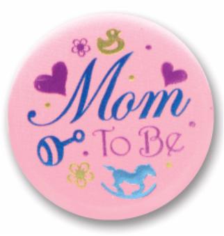 A Button Mom To Be satin