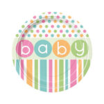Baby Shower Pastel Plates