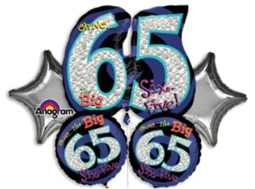 Oh No Big 65th Balloon Bouquet