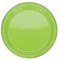Tableware Kiwi Plastic Plates 20ct