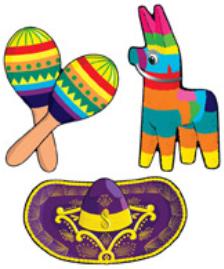 Cutouts Mexican 3ct