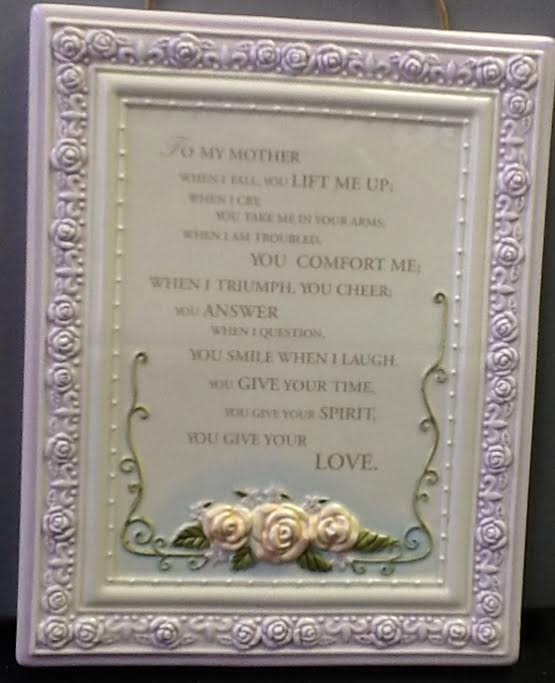 Gift Ceramic Plaque “To My Mother”