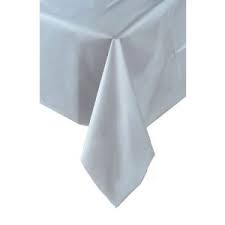 Tableware Silver Plastic Tablecover